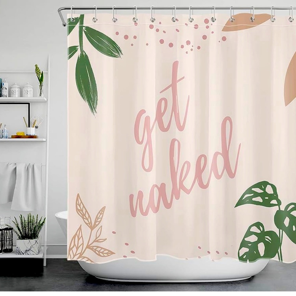 Get Naked Boho Shower Curtain new